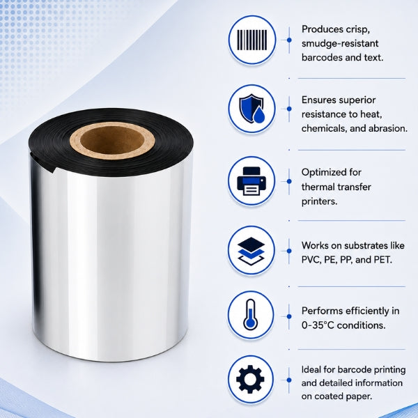  Resin Thermal Transfer Ribbon (80mm x 300Mtr) 