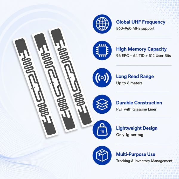RFID UHF Solar Inlay Tags 