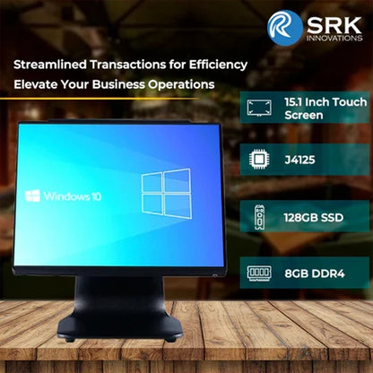  J4125 Windows POS showcases a 15.1-inch touch screen display 