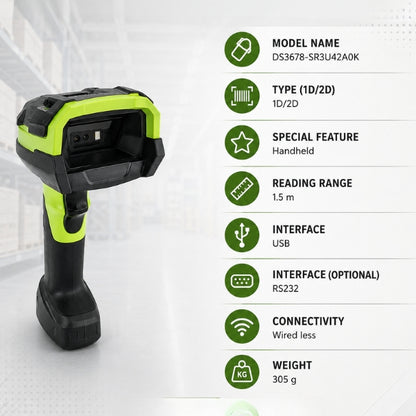 Zebra DS3678-SR Ultra-Rugged 1D/2D Barcode Scanner