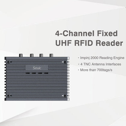 SRK-CD04 4 Port Fixed UHF RFID Reader | Range upto 15Mtr | 860MHz–960MHz | RS232, TCP/IP