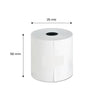 SRK Thermal Paper Rolls | Pack of 10 | 58mm x 25Mtr | 50 GSM