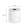 SRK Thermal Paper roll | 58MMx25Mtr (2Inch) | 50 GSM | Set of 10 Rolls