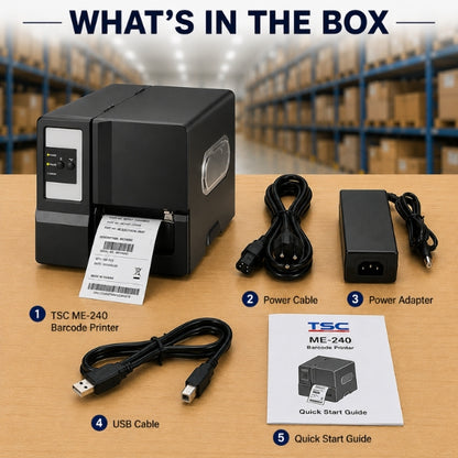TSC ME-240 Barcode Printer with LCD