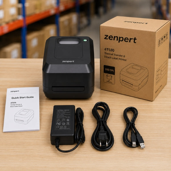 Zenpert 4T530 Thermal Transfer & Direct Label Printer