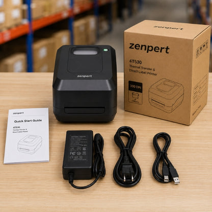 Zenpert 4T530 Thermal Transfer & Direct Label Printer