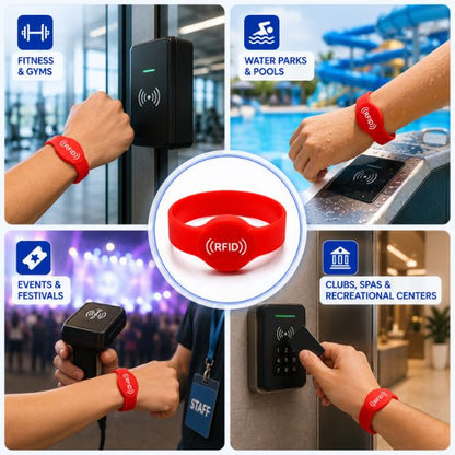 RFID LF Silicone Wristband Tags 