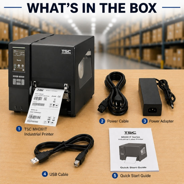 TSC-MH361T Metal Industrial Barcode Lable Printer