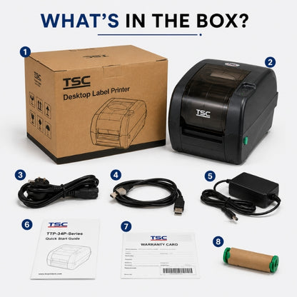 TSC TTP 345 Thermal Transfer Label Printer