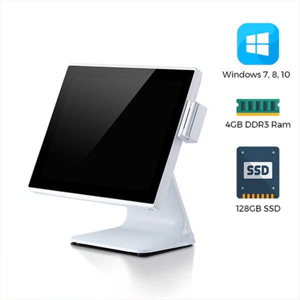 Window POS | Window 10 | SRK WD3011 | Core i3 | 15.1″ Display | 8GB RAM+128SSD | USB+LAN