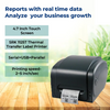 SRK 1125T Thermal Transfer Label Printer | 4.7 inch | 203 dpi | Serial+USB+Parallel+Ethernet | 2 years warranty