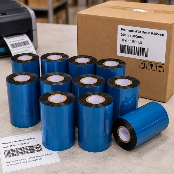 Thermal Transfer Wax-Resin Ribbon (55MM X 300MTR)