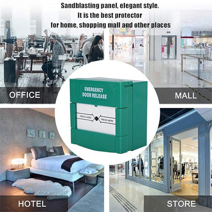 Emergency Break Glass Box |Size:10x10x10mm | Fire Alarm Safety- Door Access Control