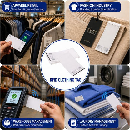RFID UHF Woven garment Tag 
