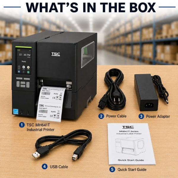 TSC-MH641T Metal Industrial Barcode Label Printer 