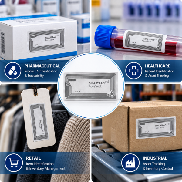 HF RFID Inlay | 49 × 81 mm |  13.56 MHz | NXP ICODE SLIX2 -For Product Tracking