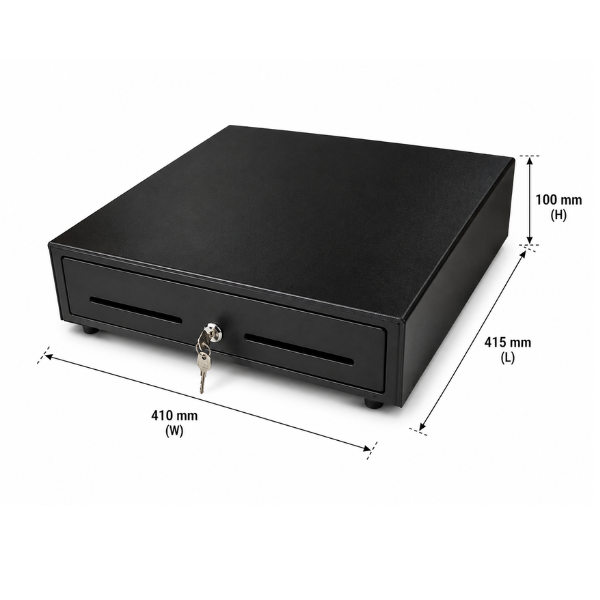 Rugtek CR 410 Cash Drawer with 3 key lock position
