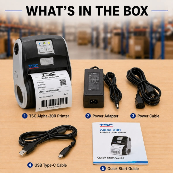 TSC ALPHA-30R Direct Thermal Label Printer