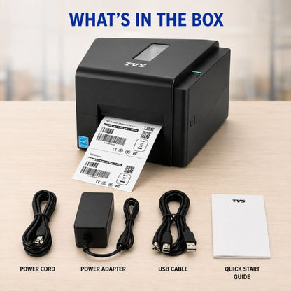 TVS LP46 Lite Thermal Transfer & Direct Label Printer 
