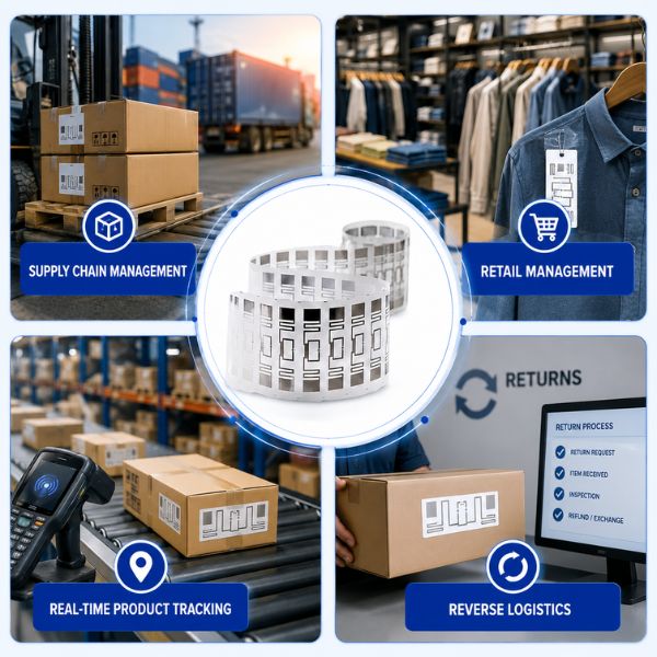 RFID UHF Clothing Wet Inlay Tags|