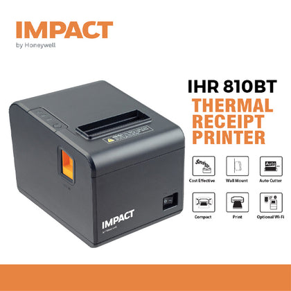 Honeywell Impact 810BT Direct Thermal Receipt Printer | 3 inch | 203 Dpi | USB+Ethernet+Bluetooth
