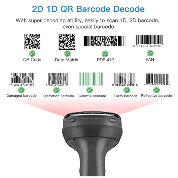Zebra DS4608 |1D/2D Handheld Barcode Scanner|2D Area Imager|RS232,USB