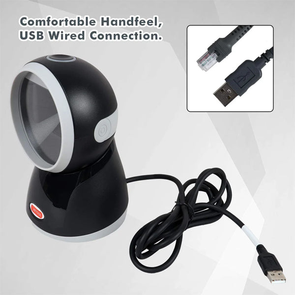 PD3000 Barcode Scanner Table-Top | Wired 1D/2D Omni Directional Image Reader