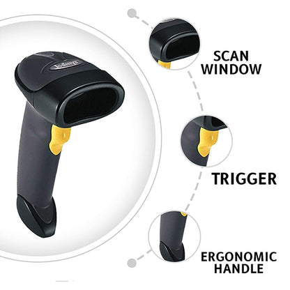 Zebra LS2208 1D Handheld Barcode Scanner | USB