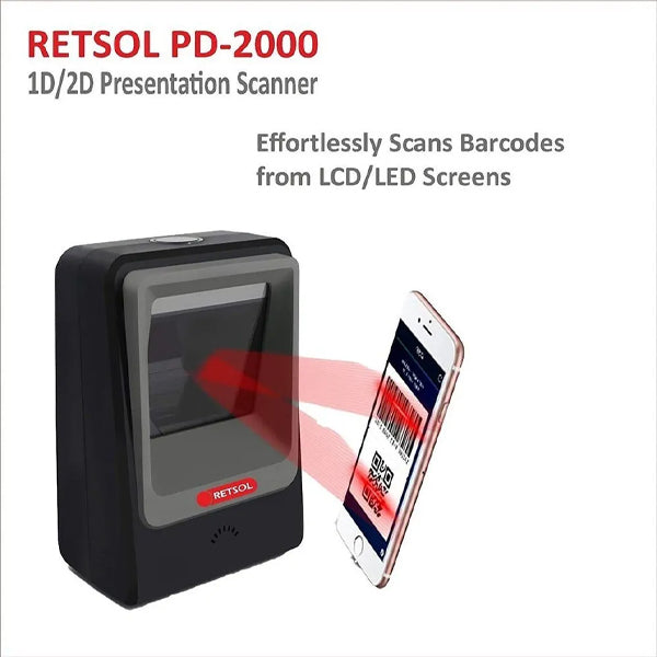 Retsol PD2000 Directional Tabletop Barcode Reader |