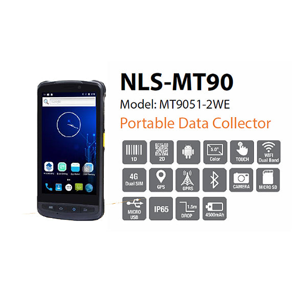 Newland MT90 Mobile Terminal |  1D and 2D barcode scanner | Android 7.0 | 2 GB RAM