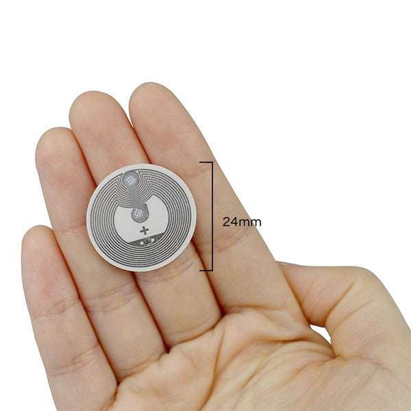 NFC NTAG 216 Tags | Round 24mm Adhesive Stickers | Byte 888 | Pack of (10 ,50 & 500)