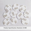 RFID HF Token 30 mm Round Tag| 5 PCS | Read 10cm | Pack of (5, 200,500)