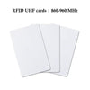 UHF RFID Smart Cards | White PVC Glossy | 860-960 MHz | (10, 50, and 200)