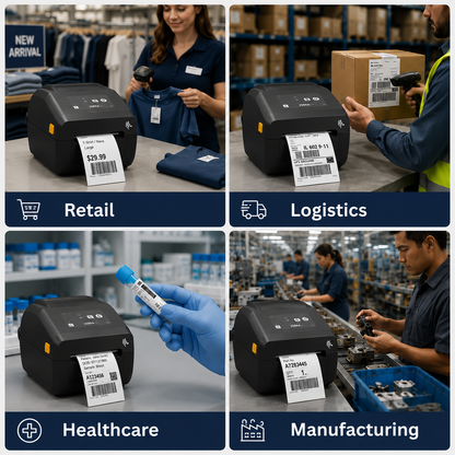 Zebra ZD230TA Direct Thermal Printer | 4 inch | 203 dpi | USB port | 2 year warranty
