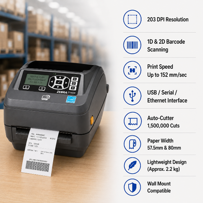 ZD500R UHF RFID Desktop Printer
