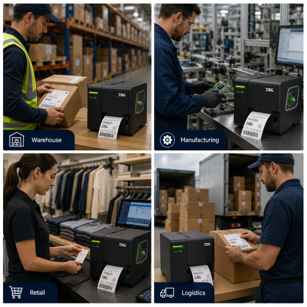 TSC ML241P Industrial Barcode Label Printer | 203 DPI | 118 mm | Direct Thermal