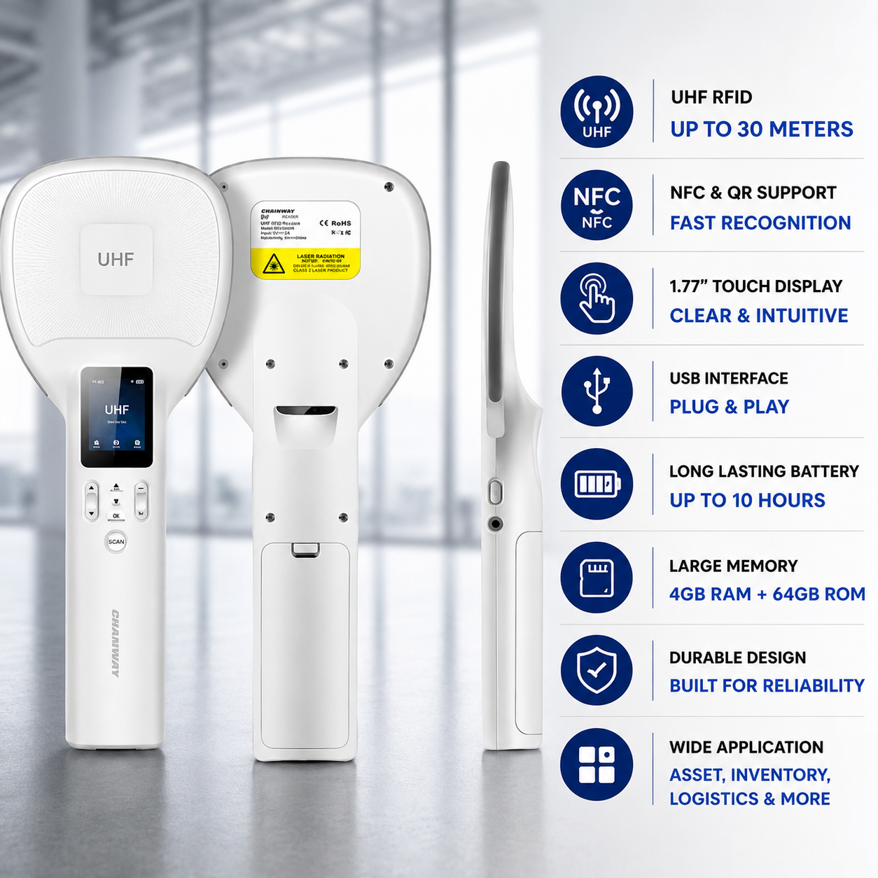 Chainway R2 RFID UHF Swing Reader
