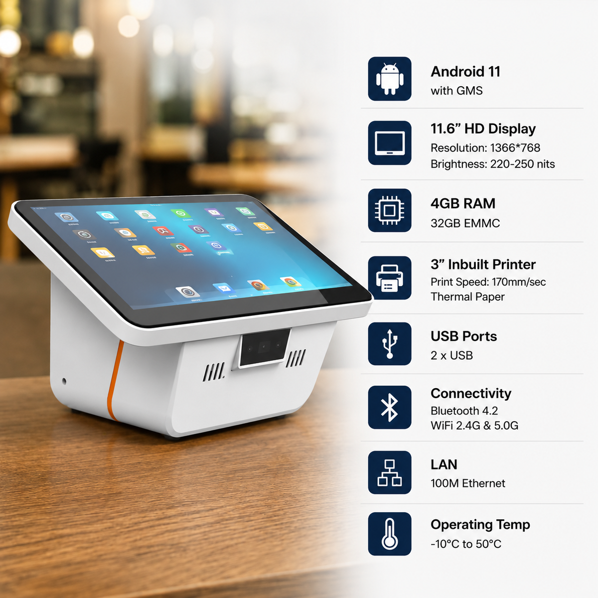 Android POS | SRK AD2070 | Android 11 