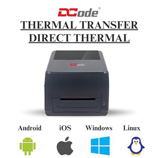 Dcode DC423 Pro Label Printer | 203dpi | USB + Serial + Ethernet