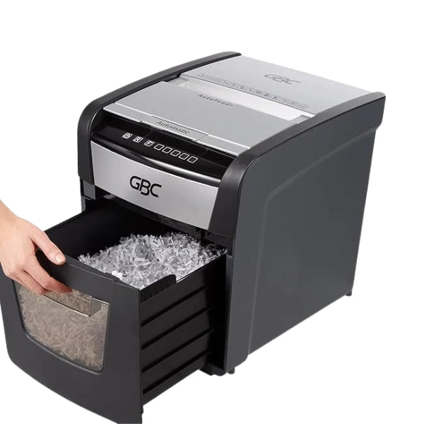 GBC 50X ShredMaster Cross-Cut Auto Feed Personal Paper Shredder 
