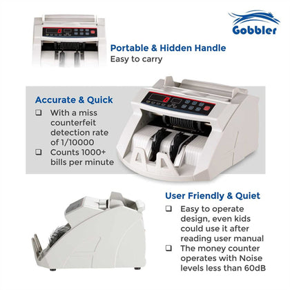 Gobbler GB-4388-MG Note Counting Machine with Fake Note Detection