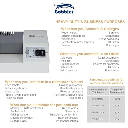 Gobbler 320 A3 Laminator