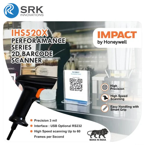 Honeywell Impact IHS 520x|2D wired Handheld Barcode Scanner