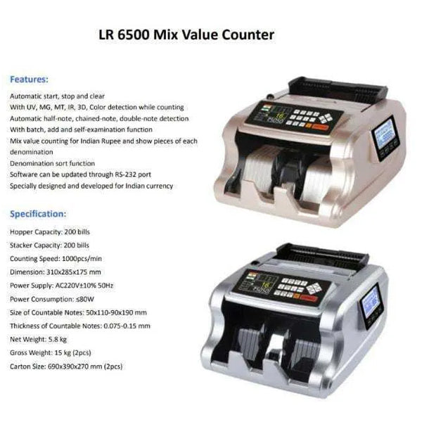 LADA LR 6500 Counting Machine with Fake Note Detection