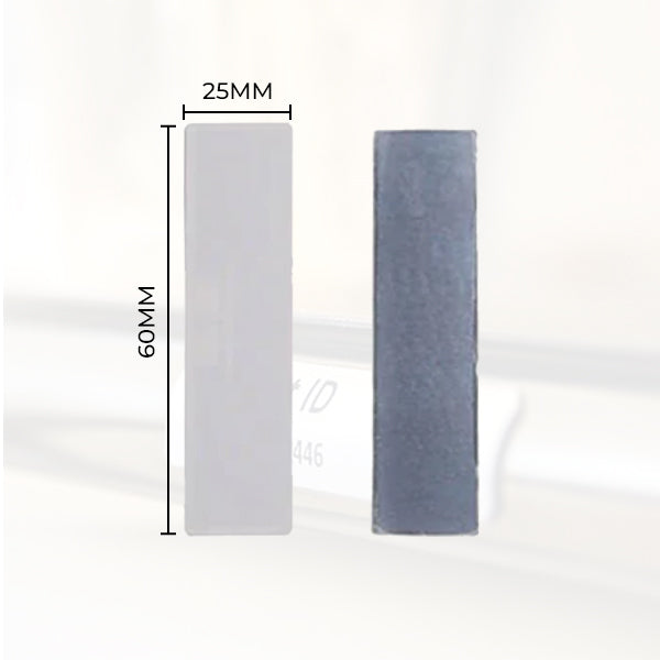 On metal tag