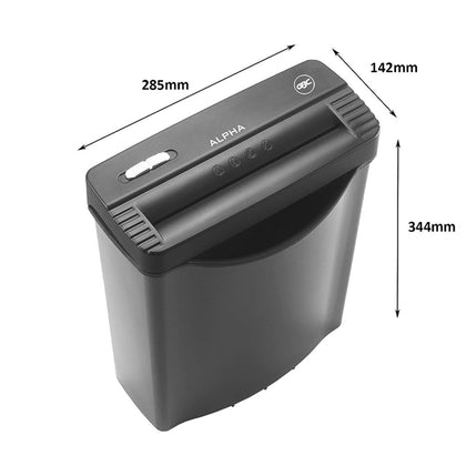 GBC ALPHA RIBBON 230V EU Straight Cut Home Office Paper Shredder | 6 Sheet Capacity