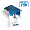 Printed PVC ID Card | Pack of 200,500 | 54x85x0.82mm | Double Sided