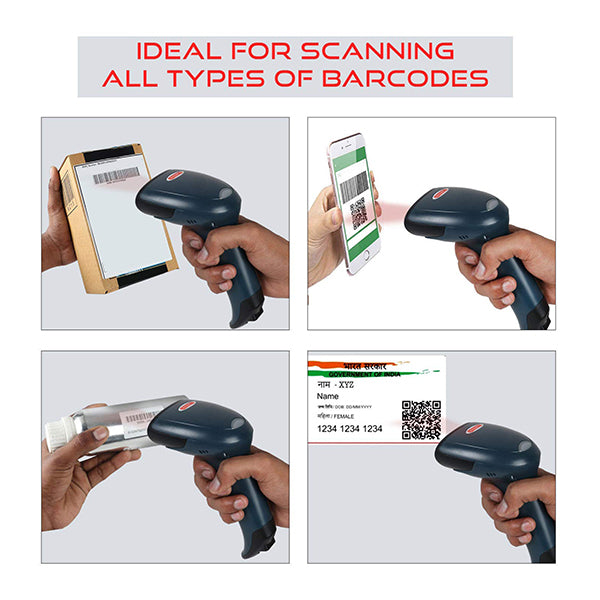 Retsol D2060 Handheld Wired 2D Laser Barcode Scanner 