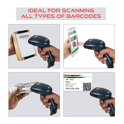 Retsol D2060 Handheld Wired 2D Laser Barcode Scanner 