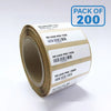 RFID UHF Vehicle soft Label Tag | 800-900MHz | Read Range 6 to 8 Meter  Pack of (25,200 and 500)